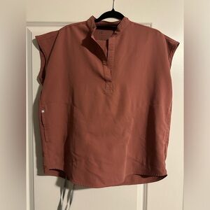 FIGS Rafaela Oversized Scrub Top Mauve